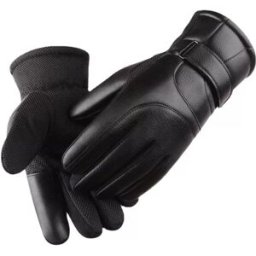 INF Gants Thermiques Longs en Cuir: Compatibles Écran Tactile pour Vélo, Sports et Ski en Hiver