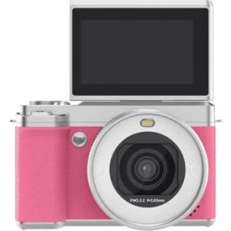 INF Appareil photo numérique beauté double objectif à écran rabattable 180° 3.0-inch, 80MP, 5K, zoom 18x et Wi‑Fi Rose