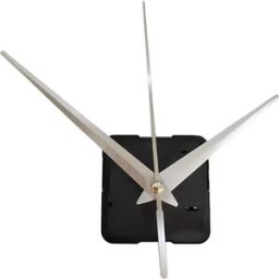 INF Mouvement d'Horloge à Quartz Silencieux avec Axe de 32mm et Aiguilles Argentées - Kit de Remplacement DIY