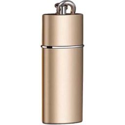 INF Cendrier créatif à tiroir portable avec porte-clés pour l'extérieur Or