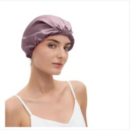 INF Bonnet de sommeil ajustable noué en tissu semblable à la soie - Bande élastique douce pour nuit confortable Rose
