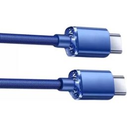 INF Lot de 2 câbles de charge universels : Charge rapide 120W, arrêt automatique, compatible avec Huawei, Samsung, APPLE, Garmin Bleu 1,5 m