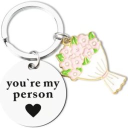 INF Porte-clés en acier inoxydable pour la Saint-Valentin - Tu es ma personne