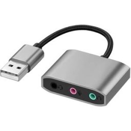 INF Adaptateur Audio Externe USB à Double Port : Améliorez le Son de Votre Ordinateur Portable
