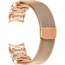 INF Bracelet de montre en acier inoxydable or rose pour Galaxy Watch4/5/6/7
