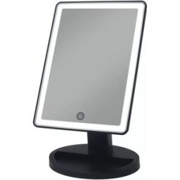 INF Miroir de Maquillage LED avec Lumières Quadruples - Double Alimentation Batterie & USB Le noir