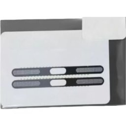 INF Autocollants de protection anti-poussière en métal compatibles avec iPhone 17 - Lot de 2 Gris