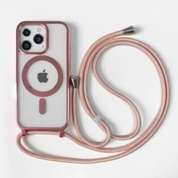 INF Coque Magnétique avec Cordon Rose Poudré Compatible avec iPhone 14 Pro Max Modèle 14
