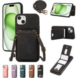 INF Étui porte-cartes anti-perte pour iPhone 12/12 Pro avec sangle