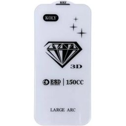 INF Protection d'écran en verre trempé 3D Diamond Bord à Bord avec filet anti-poussière compatible avec iPhone 17