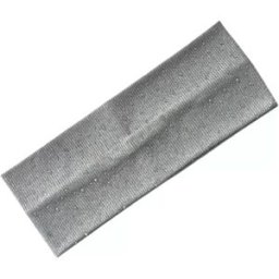 INF Lot de 2 Bandeaux de Sport Élastiques avec Strass - Gris Argenté, Large Bandeau de Yoga