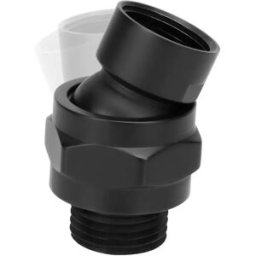 INF Adaptateur universel pivotant pour pomme de douche Le noir