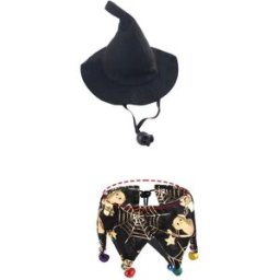 INF Ensemble Écharpe et Chapeau d'Halloween pour Animaux de Compagnie - Déguisement Festif
