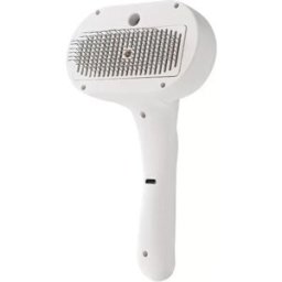 INF Peigne pulvérisateur rechargeable USB pour animaux avec brumisation atomisée et massage anti-statique, brosse toilettage Blanc