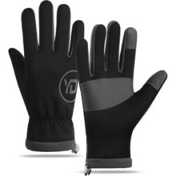 INF Gants de sport d'hiver pour l'extérieur : coupe-vent, imperméables, thermiques et compatibles avec les écrans tactiles Le noir