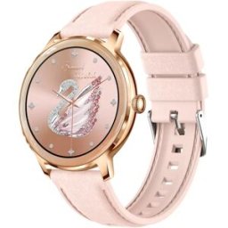 INF Montre connectée avec mesure du pouls, de la pression artérielle et de l'oxygène dans le sang Or rose