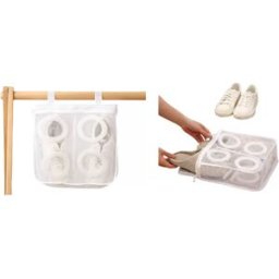 INF Sac à linge en maille pour chaussures, protection pour machine à laver L