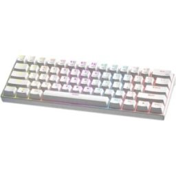 INF Clavier mécanique filaire 61 touches avec interrupteurs blue clicky - Compact ergonomique pour gaming et bureau