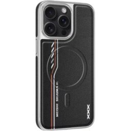 INF Coque Magnétique Noire Compatible avec iPhone 17 Pro - Texture Diamant, Protection Antichoc