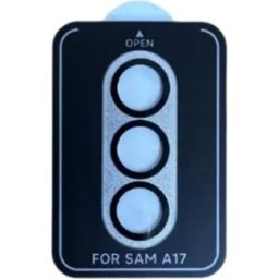 INF Protecteur d'objectif de caméra en métal compatible avec Samsung A17 - Couvercle d'objectif en verre trempé argenté