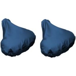 INF Housse imperméable pour selle de vélo avec cordon de serrage, pack de 2 Bleu