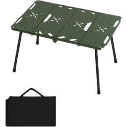 INF Table Pliante Portable en Alliage d'Aluminium - Légère & Haute Capacité de Charge Vert