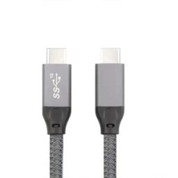 INF Câble USB-C vers USB-C 100W - 20Gbps Données & Vidéo 4K - Compatible avec Ordinateurs Portables, Tablettes et Téléphones 1m
