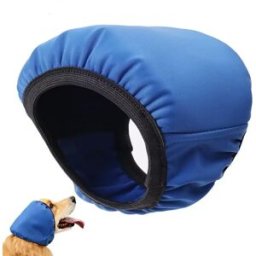 INF Protections d'oreilles imperméables et antibruit pour animaux de compagnie, idéales pour dormir et nager - Polyester bleu, L