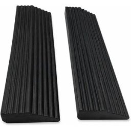 INF Accessoires pour aspirateur robot - Rampes de seuil (lot de 2) Le noir