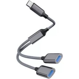 INF Adaptateur Type-C vers double USB 2.0 Gris