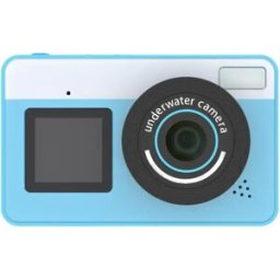 INF Appareil photo étanche double écran 2.8inch+1.44inch – IP68 3m, 48MP, Rechargeable Type-C Bleu