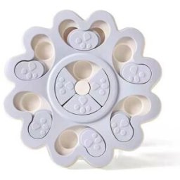 INF Bol à alimentation lente à bord en dentelle pour chiens - Bol anti-étouffement, distributeur puzzle interactif en PP, 25cm Gris
