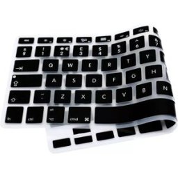 INF Compatible avec le protecteur de clavier en silicone noir pour MacBook Air 13