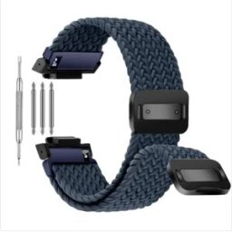 INF Bracelet de remplacement en nylon tissé compatible avec G-SHOCK Casio GA2100/GA110 Bleu