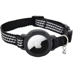 INF Collier réfléchissant pour chat avec support pour Airtag S