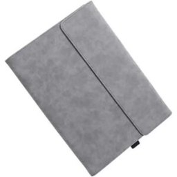 INF Housse de protection avec support et pochette d'alimentation - compatible avec Microsoft Surface Pro X, gris, daim d'agneau