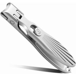 INF Coupe-ongles autobloquant courbé argent titane : Précision et sécurité pour des ongles impeccables