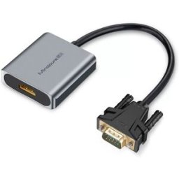 INF Adaptateur VGA vers HDMI - Version Améliorée : Connectez Facilement Votre PC à un Écran HDMI