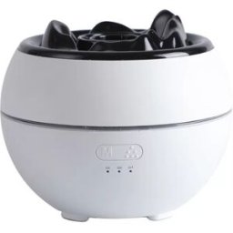 INF Diffuseur d'arômes à effet de flamme - Humidificateur à ultrasons avec lumière de flamme simulée Blanc