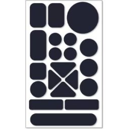 INF Patchs de Réparation Auto-Adhésifs pour Doudoune - Kit de 10 Pièces en Nylon Imperméable pour Vêtements Bleu marine
