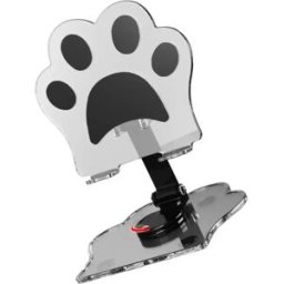 INF Support transparent patte de chat en acrylique pour téléphone et tablette - Rotatif 360°, portable, polyvalent, compatible Le noir