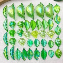 INF Breloques Mini Feuilles Acryliques pour la Fabrication de Bijoux DIY - 50pcs model 2
