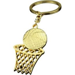 INF Porte-clés basketball - Cadeau pour les fans de la NBA Or