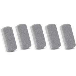 INF Lot de 5 pierres ponces pour les pieds - Exfoliation douce et efficace Blanc + Gris