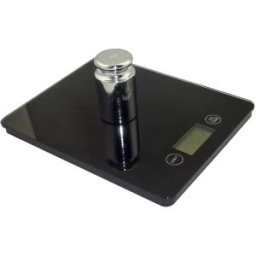 INF Balance de cuisine tactile en verre trempé - Capacité 2g-5000g, précision 1g, écran LCD Le noir