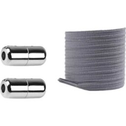 INF 5 paires de lacets plats élastiques avec boucles argentées offertes