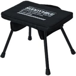 INF Tabouret pliant en alliage d'aluminium - Siège léger portable pour camping et usage tactique, pieds détachables, assise en