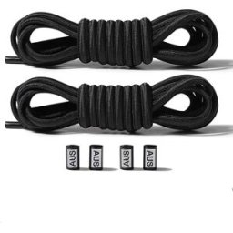 INF Lacets élastiques sans nœuds - 2 paires Le noir