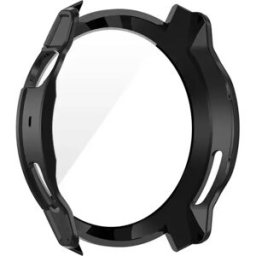 INF Coque PC avec protection d'écran en verre trempé compatible avec COROS Pace 4 - Protection intégrale transparente Le noir