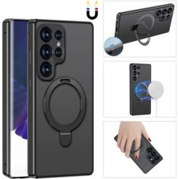 INF Étui de protection magnétique pour téléphone avec protecteur d'écran et support Samsung S22 Ultra